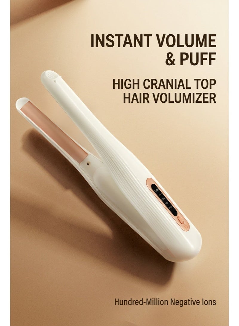 Cordless Hair Straightener 2 In 1 Portable Flat Iron with 200 Million Negative Ions 4500mAh Rechargeable Curling Iron 5 Adjustable Temperatures Lightweight Mini Styling Wand for Travel Women and Men - Image 3