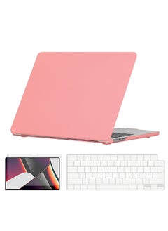 O Ozone Candy Case Compatible with MacBook Pro 16 inch(A2485)M1 (A2780)M2 (A2991)M3 (A3403,A3186)M4 2021-2024 Case+Keyboard Cover+Protector,Cream Pink  - Image 1