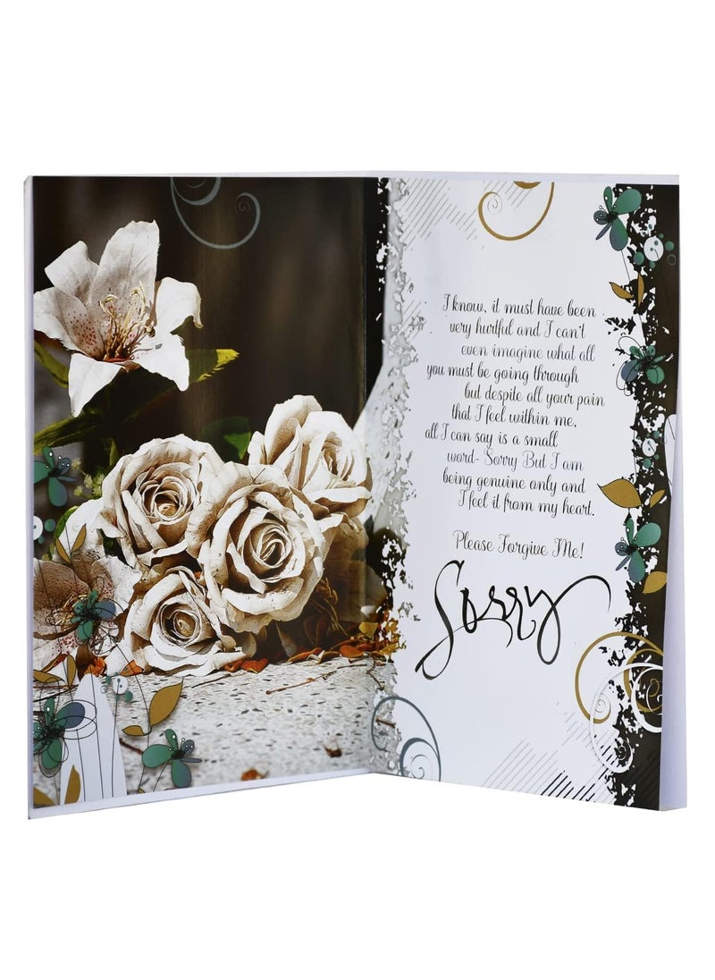Saugat Traders Saugat Traders Apology Gifts Combo - Chocolate, Greeting Card with Golden Rose - Sorry Gift For Girlfriend - Boyfriend - Best Friend  - Image 3