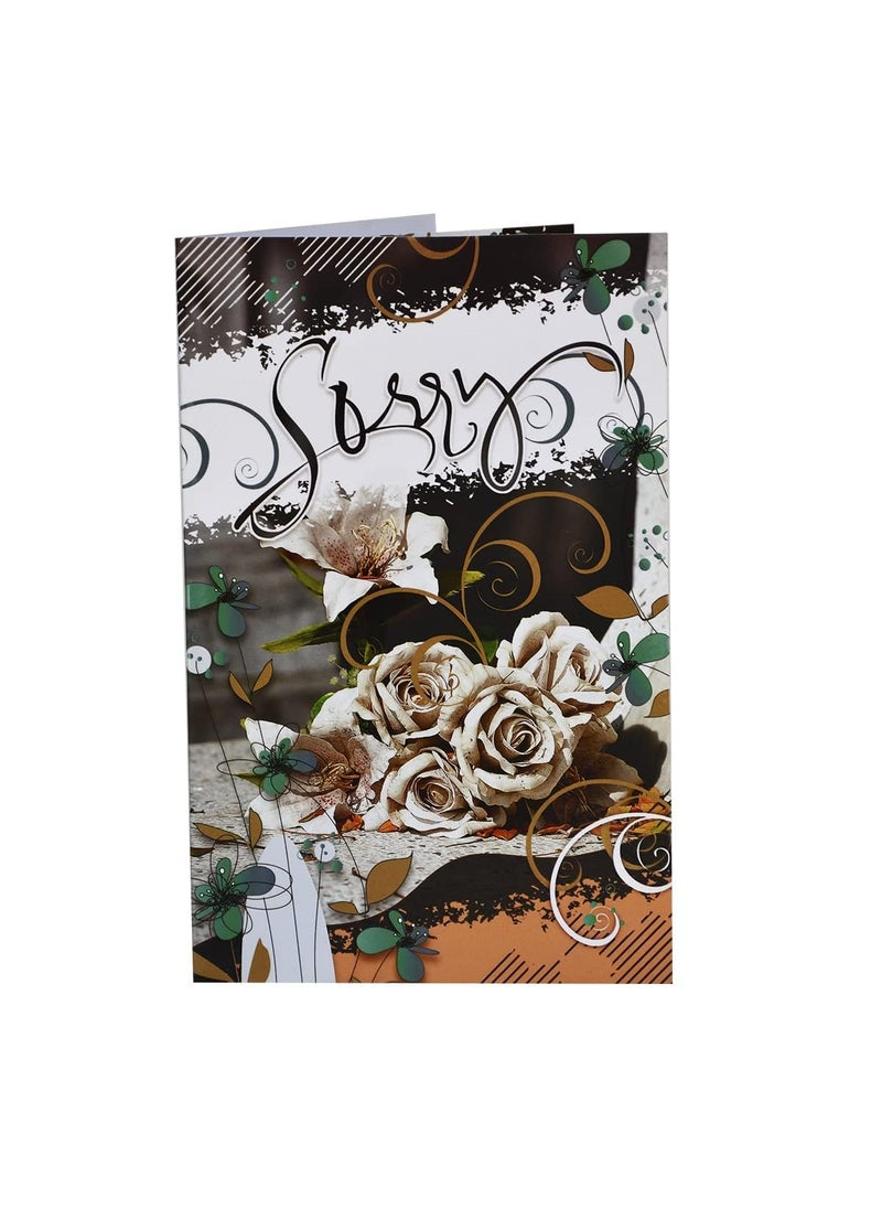 Saugat Traders Saugat Traders Apology Gifts Combo - Chocolate, Greeting Card with Golden Rose - Sorry Gift For Girlfriend - Boyfriend - Best Friend  - Image 2