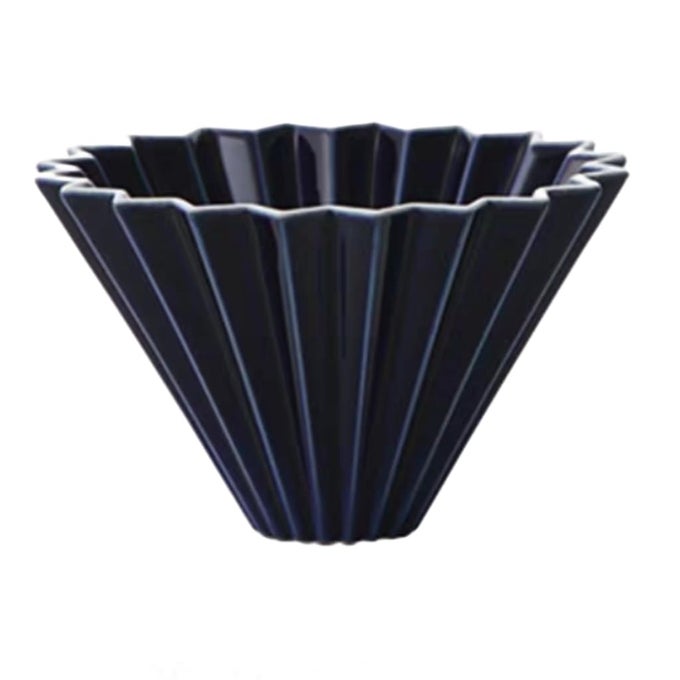 ORIGAMI FILTER CUPCERAMIC POUR OVER COFFEE MAKER NONELECTRIC POUR OVER COFFEE DRIPPER EASY MANUAL BREW MAKER FOR HOME CAFE CAMPING COFFEE GIFTS BLACK