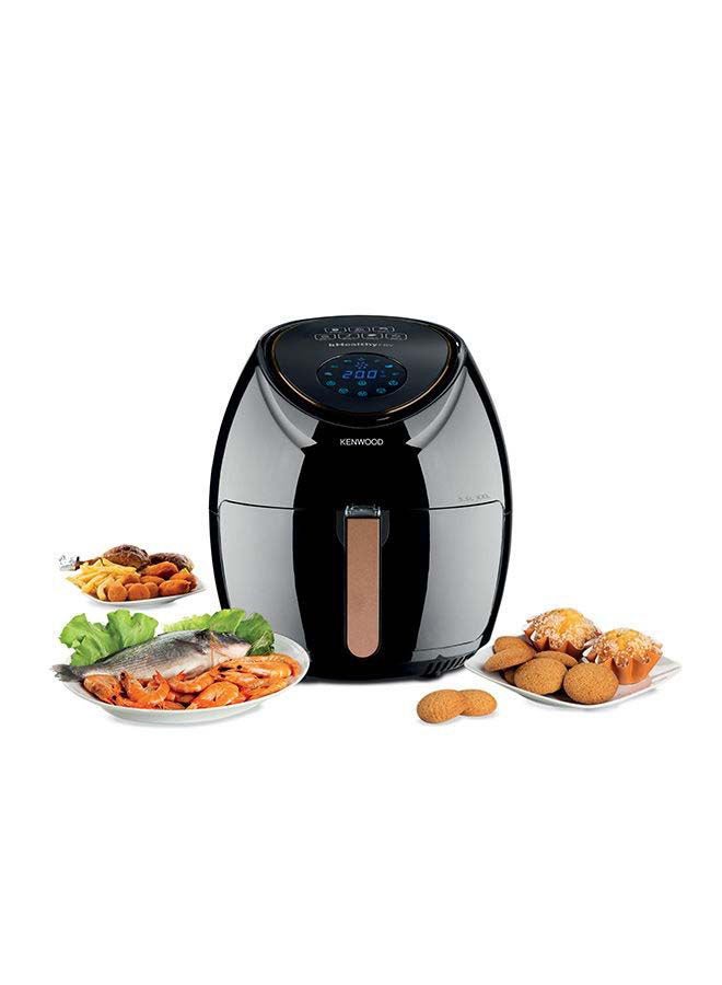 كينوود مقلاة هوائية شاشه رقمية، 2.4 كجم، دوران سريع للهواء الساخن 5.5 L 1800 W HFP50.000BK أسود - Image 2