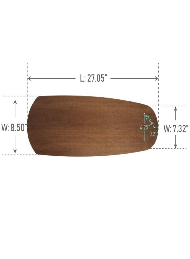 Craftmade B570E-WB6 Epic Fan Blades Replacement 70-Inch, Walnut, Set of 5 - Image 2
