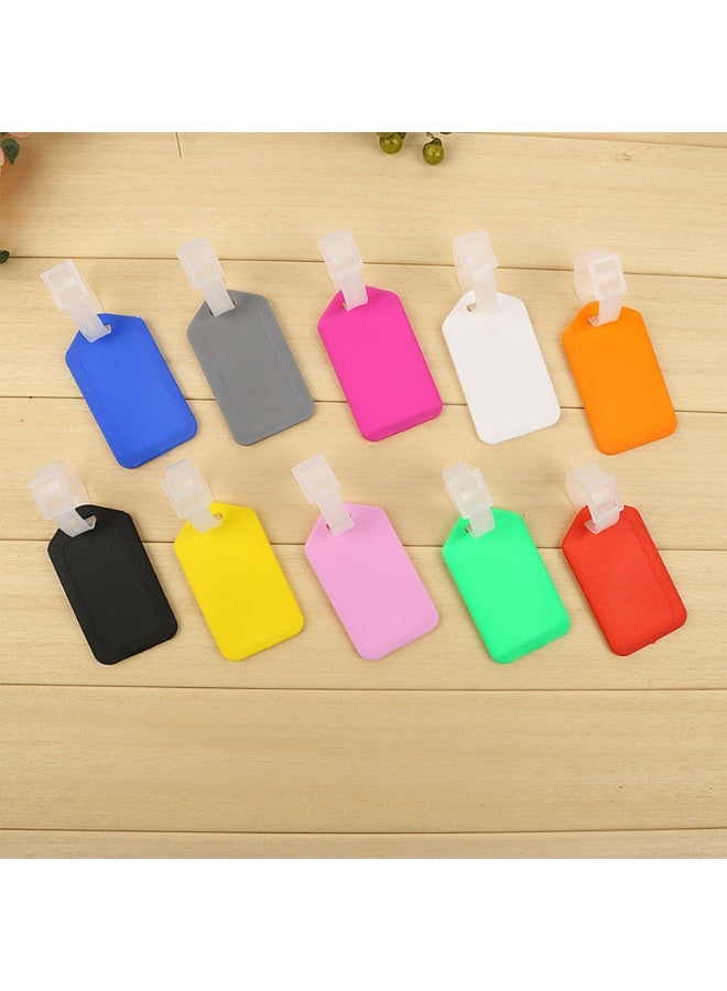 Plastic Airplane Luggage Tag Boarding Pass Luggage Hanging Tag Pendant 10 Colours with Lanyard - Image 2