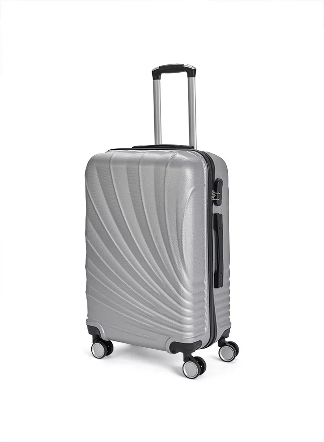LIMRA Travel Bags From limra it consists of 3 luggage bags with a modern design and a solid silver color