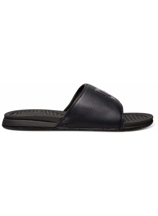 DC Shoes Dc Men Bolsa Athletic Slide Sandal Flip Flop, Black/Black/Black, 42 EU - Image 2