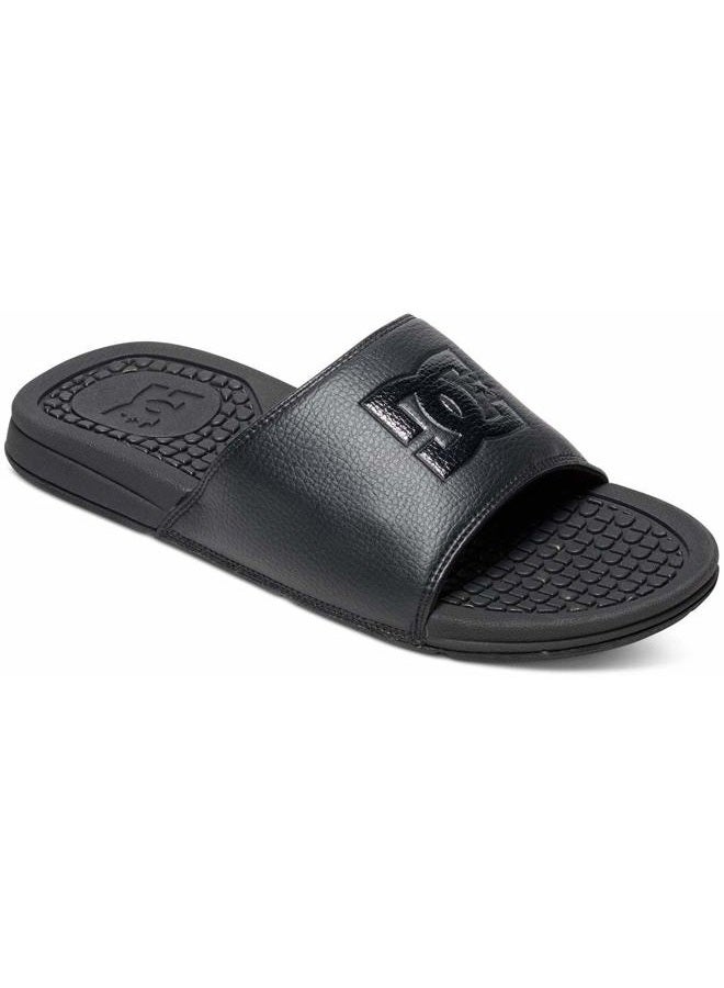 DC Shoes Dc Men Bolsa Athletic Slide Sandal Flip Flop, Black/Black/Black, 42 EU - Image 1