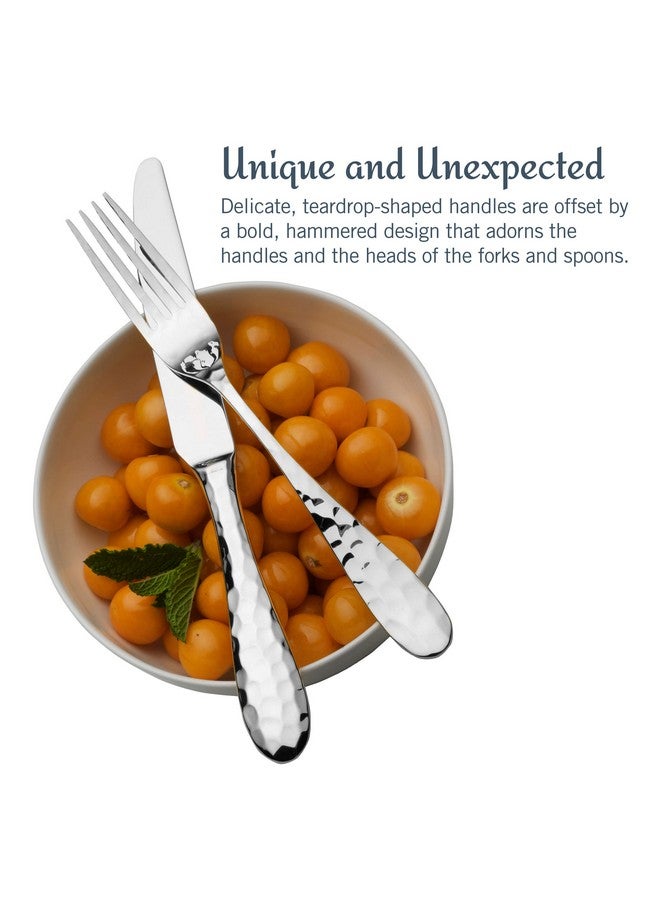 Mikasa Mikasa, Lilah Flatware Service for 8, 45 Piece Set, 18/10 Stainless Steel, Silverware Set with Serving Utensils  - Image 5