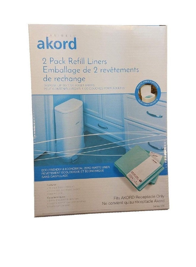 AKORD Janibell Akord Liner Refills for Akord 330 Series, Green, Lightly Scented, 2 Count (Pack of 1) - Image 1