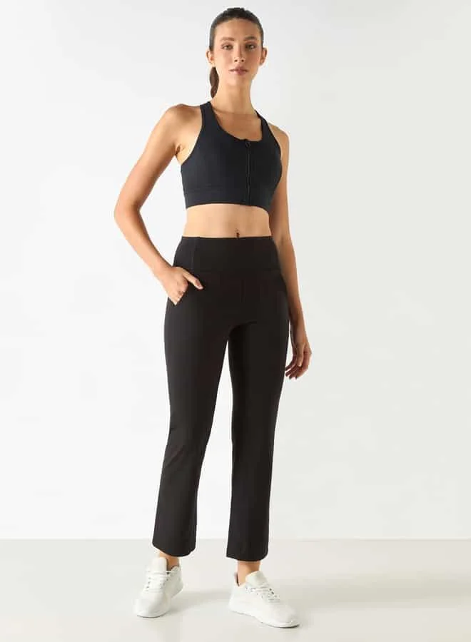 ادوت من سبلاش Solid Leggings with Elasticated Waistband and Pocket