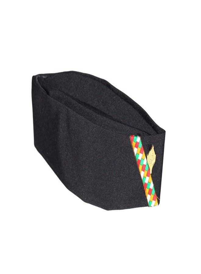 KETKAR Uttarakhand Pahadi Topi/Cap,Brahmakamal Uttarakhand Topi, Himachali Cap (Black Cotton) - Image 1