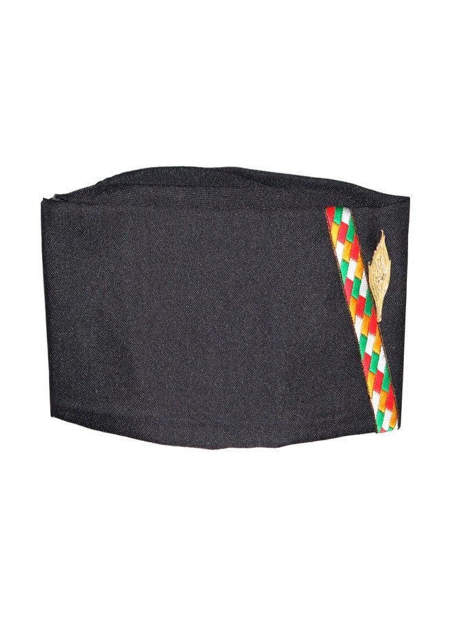 KETKAR Uttarakhand Pahadi Topi/Cap,Brahmakamal Uttarakhand Topi, Himachali Cap (Black Cotton) - Image 5