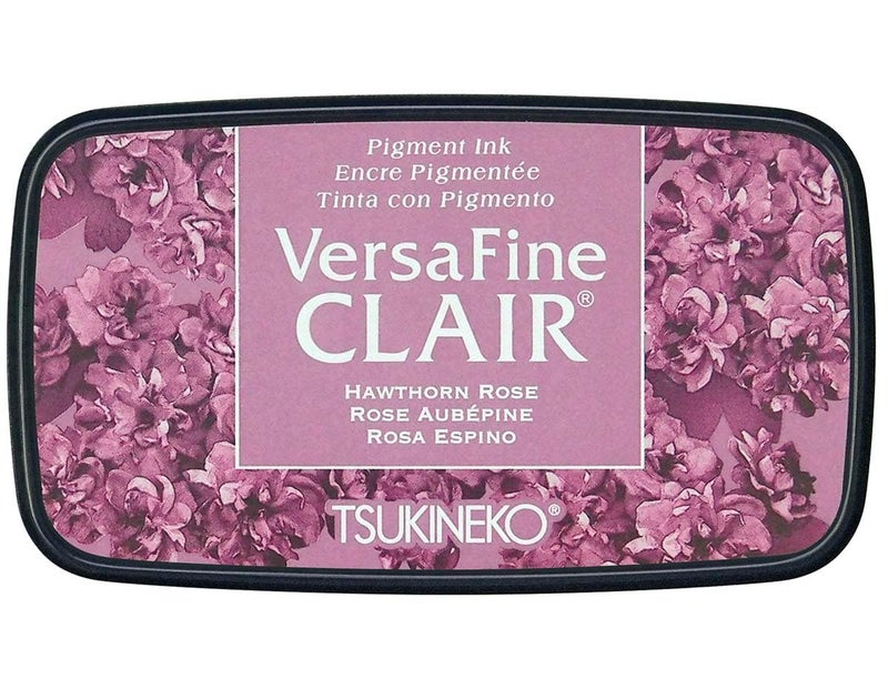Tsukineko VersaFine Clair Ink Stamping Pink Hawthorn RoseLargeOpaque Waterproof ArchivalEmbossing pad Size 76 x 35 cm