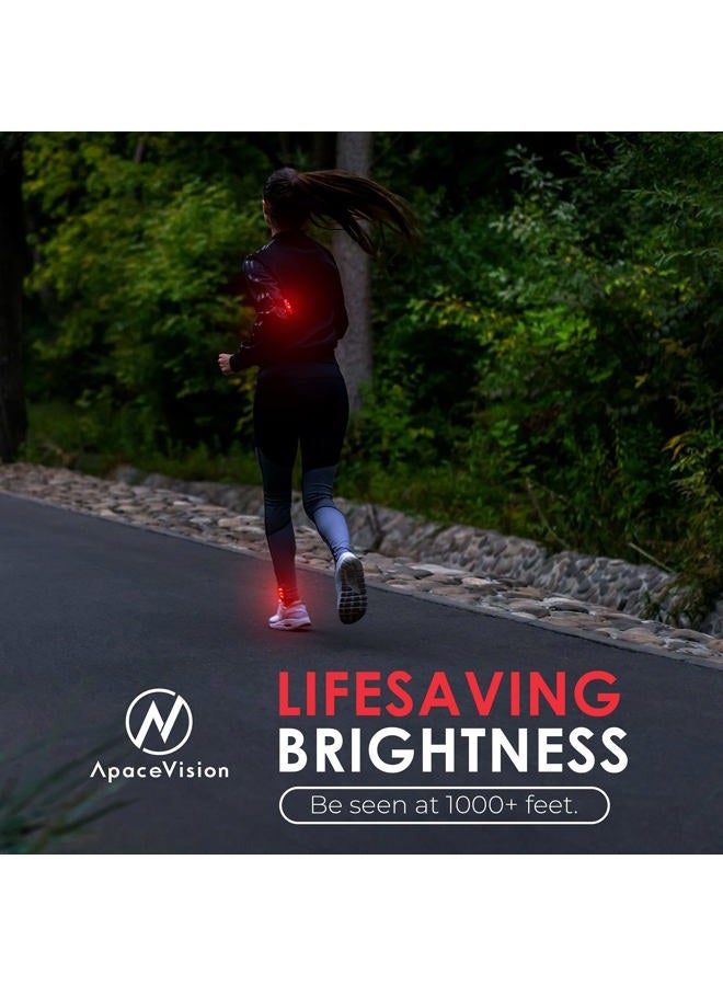 Apace Vision LED Safety Light (2 Pack) - Clip On Strobe/Running Lights for Runners, Dog, Bike, Walking, Boat, Kayak, Stroller and More - High Visibility Accessories for Your Reflective Gear, Bicycle - Image 3