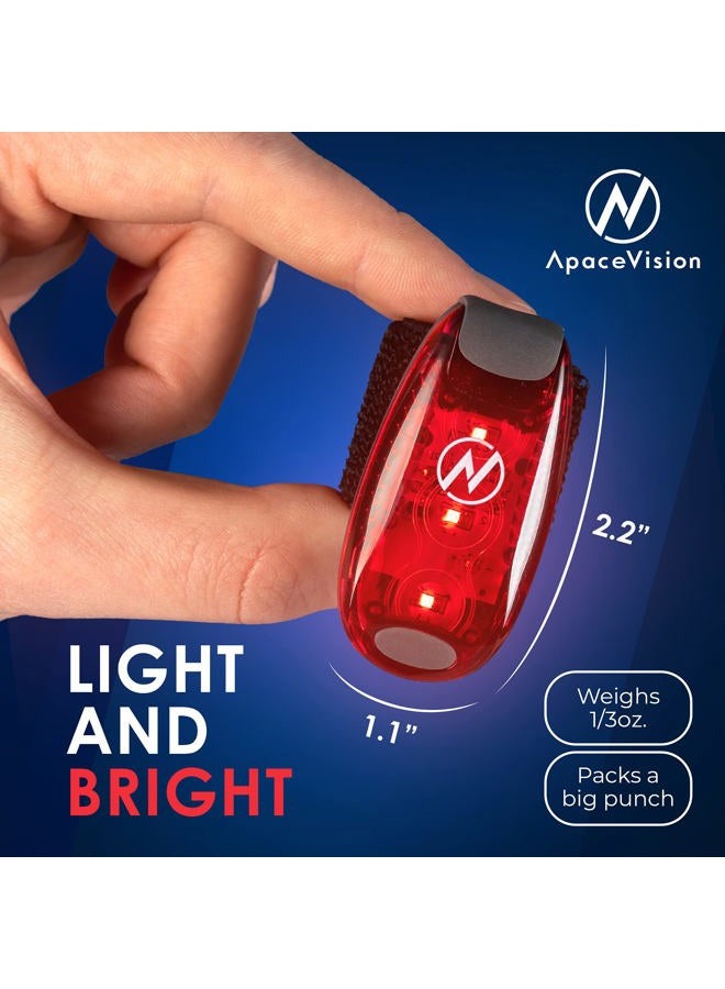 Apace Vision LED Safety Light (2 Pack) - Clip On Strobe/Running Lights for Runners, Dog, Bike, Walking, Boat, Kayak, Stroller and More - High Visibility Accessories for Your Reflective Gear, Bicycle - Image 4