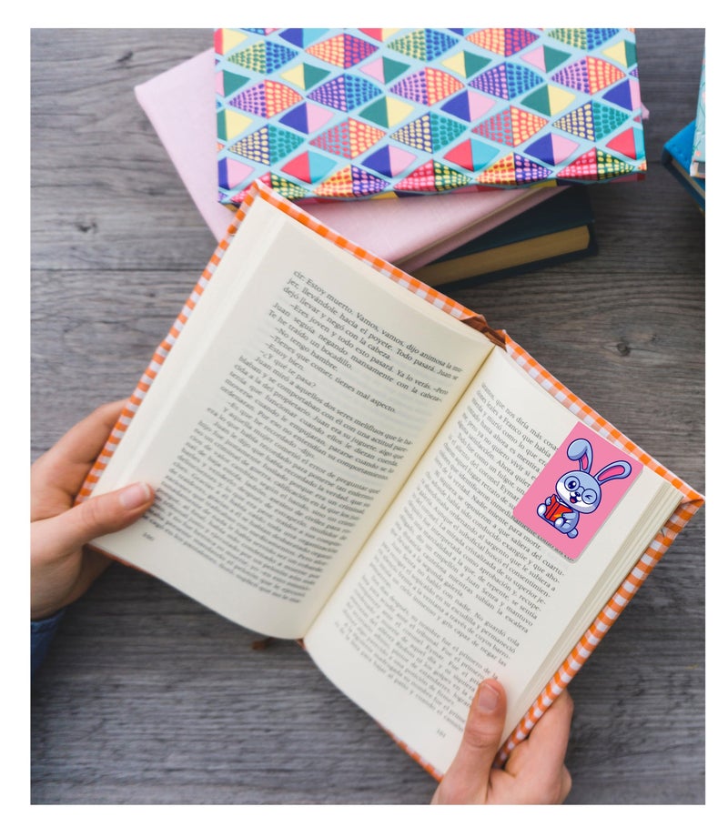 TOWNBUS Cute Animal Magnetic Bookmarks | Page Markers for Book Lovers | Kids | Best Gift Magnetic Clips with Lovely Quotes - Image 4