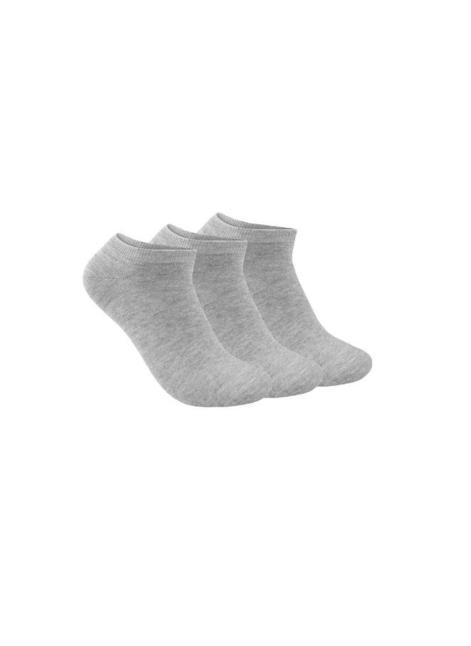 STITCH STITCH Women's Pack of 3 Lycra Ankle Casual Plain Socks 