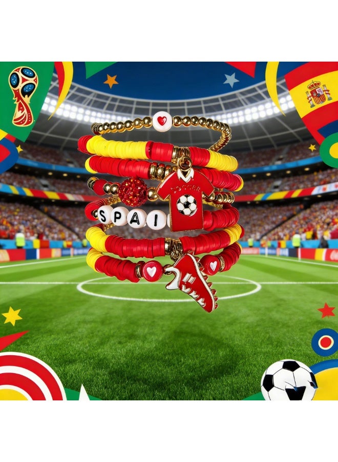 2026 FIFA World Cup Soccer Bracelet Set (Spain)