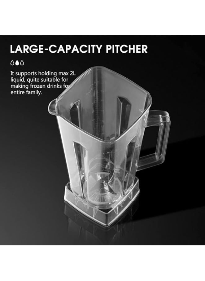 SILVER CREST - 2-in-1 Commercial Grade Blender & Grinder Heavy Duty High-Speed Blender for Smoothies, Milkshakes, Juicing, Ice Crushing & Grains – 15-Speed Multifunctional Electric Mixer with 2.5L Jar - Image 1