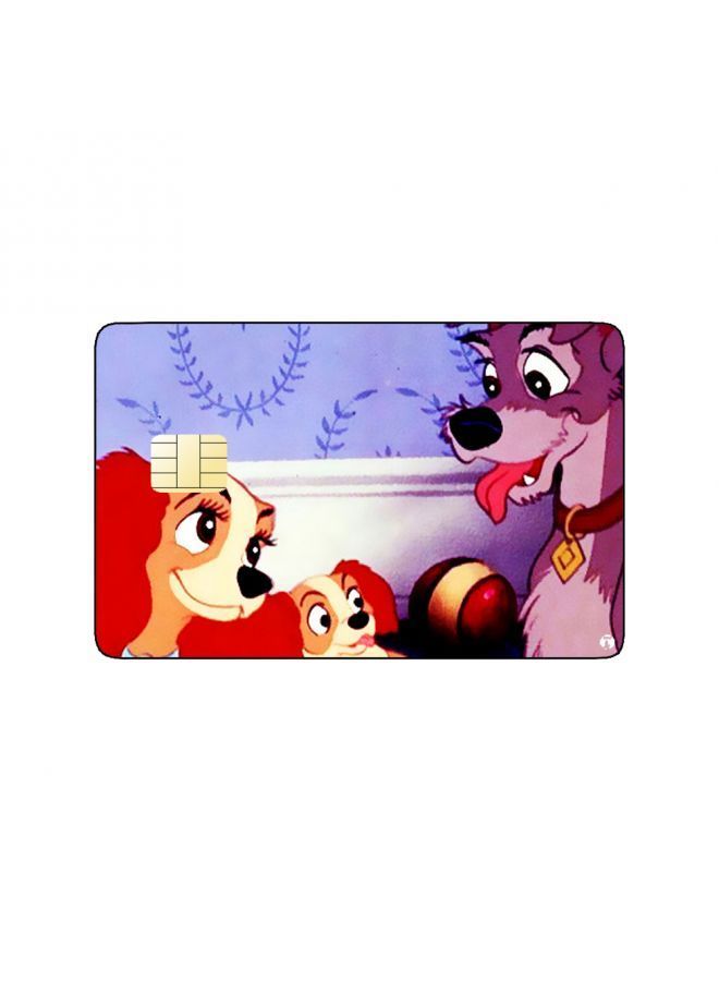 RKN PRINTED BANK CARD STICKER Animation The Lady And The Tramp By Disney - Image 2