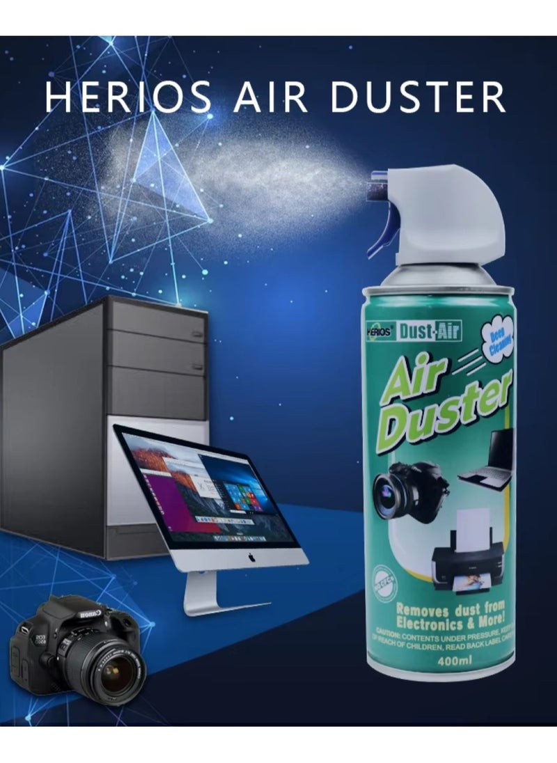 HERIOS Herios Air Duster, 400ml, Removes Dust from Electronics and More  - Image 5