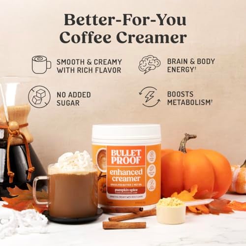 Bulletproof Pumpkin Spice Creamer, 14.8 Ounces, Keto Coffee Powder Creamer with MCT Oil and Grass-Fed Butter - Image 4
