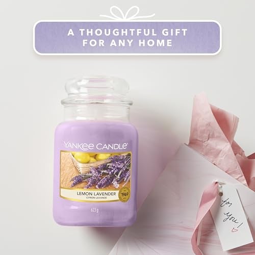 Yankee Candle Lemon Lavender Scented Classic 22oz Large Jar Single Wick Candle Over 110 Hours of Burn Time Ideal for Gifting Events and Home Fragrance - Image 5