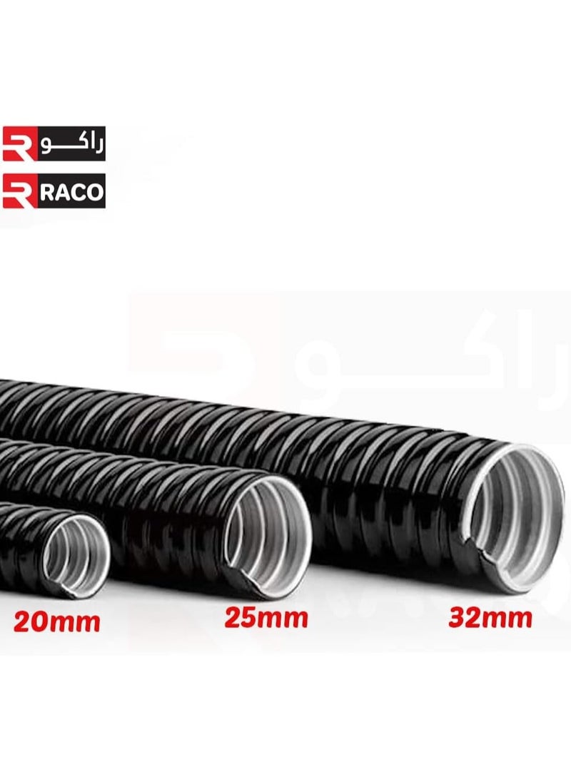 RACO RACO Electrical GI Conduit Flexible Pipe PVC Coated for Cable Protection Black  - Image 2