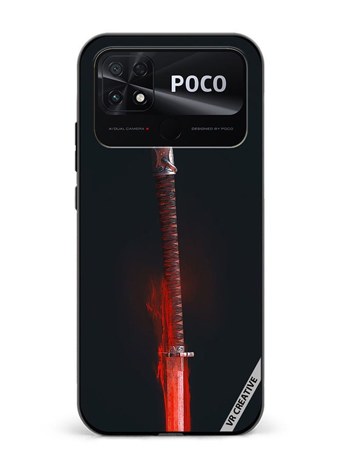 VR CREATIVE Protective Case Cover For Xiaomi Poco C40 The Mortal Blade Design Multicolour - Image 1