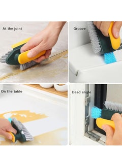 4 in 1 Tile Grout Cleaner Brush with Squeegee, V-Shape Gap Scrub Brush Crevice Cleaning Brush Tools,Multifunctional Scrubbing Floor Brush for Cleaning Corner - pzsku/ZC76AEFBEF62A8A0F7552Z/45/_/1740590192/6b5ea271-dfba-48da-98cc-237350129f09