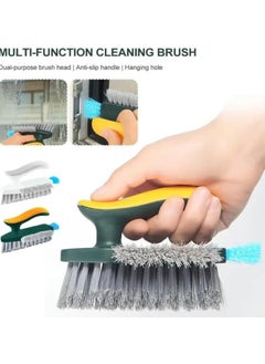 4 in 1 Tile Grout Cleaner Brush with Squeegee, V-Shape Gap Scrub Brush Crevice Cleaning Brush Tools,Multifunctional Scrubbing Floor Brush for Cleaning Corner - pzsku/ZC76AEFBEF62A8A0F7552Z/45/_/1740590201/c2f22223-78f6-4284-adcd-8720eaebc1ab