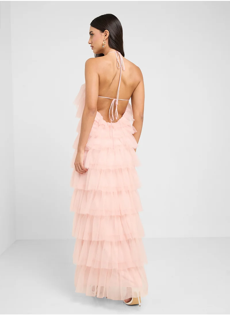 بريتي لافيش Carri Tulle Maxi Dress