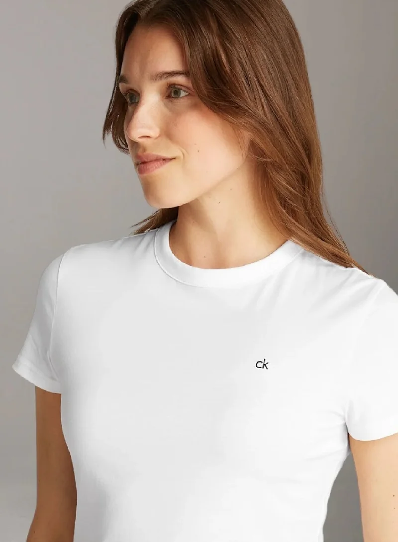 CALVIN KLEIN Ck Slim Fit Embroidered Graphic T-Shirt