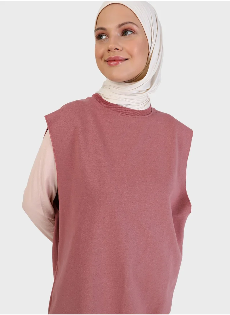 Refka by modanisa Round Neck Sweatshirt