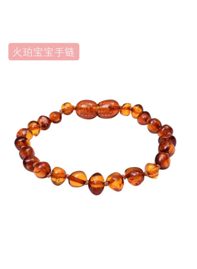 European And American Baltic Imported Amber Baby Bracelet Baby Irregular Amber Bracelet