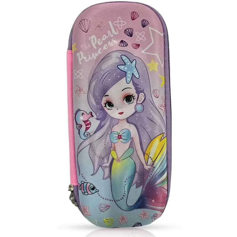 كوكوبي Cocobee Pearl Princess Pencil Case With Internal Mesh Pocket, Sturdy Build, Zipper Closure – Girls, 3+ Years, Multicolor