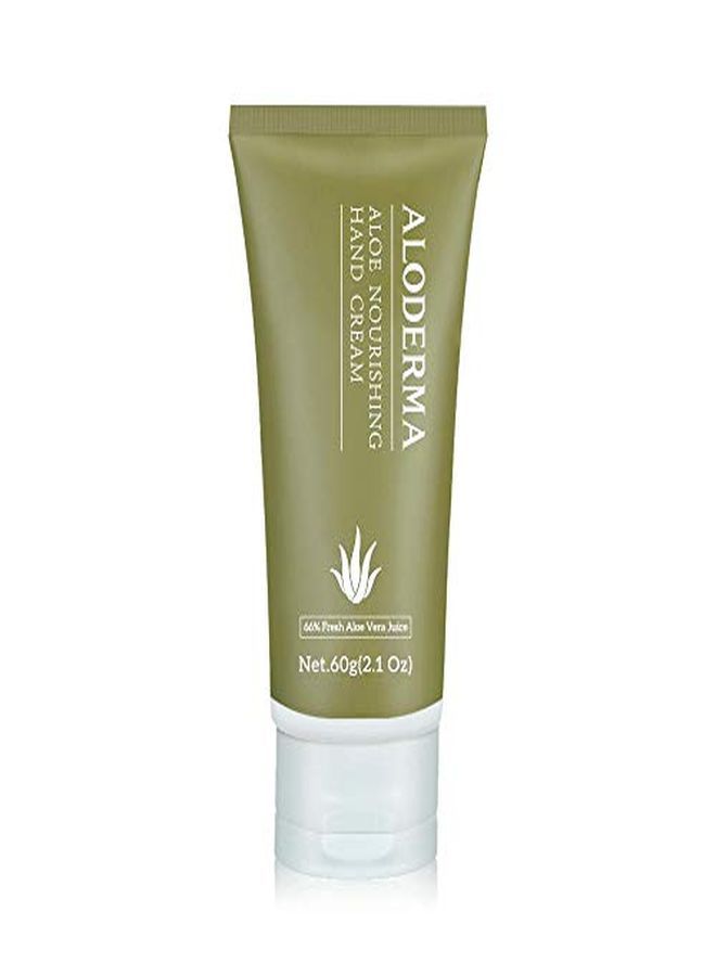 Aloderma Nourishing Hand Cream, 60G, Amazing Hydration, Produced With Fresh Organic Aloe Vera Within 12 Hours Of Harvest With 66% Pure Organic Aloe - Image 1