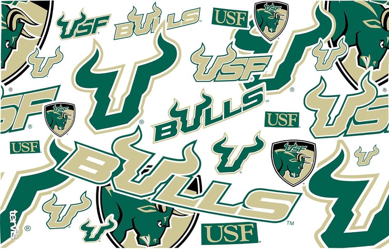 TERVIS Made in USA Double Walled University of South Florida Bulls Insulated Tumbler Cup Keeps Drinks Cold & Hot, 16oz, All Over - Image 1