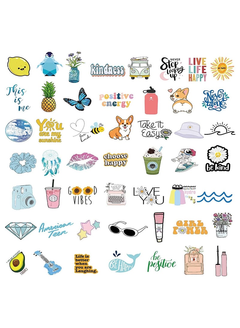 general Stickers for Water Bottles, 100 Pack/PCS Cute Vsco Vinyl Aesthetic Waterproof Stickers Laptop Hydroflask Skateboard Computer Stickers for Teens Kids Girls - Image 3