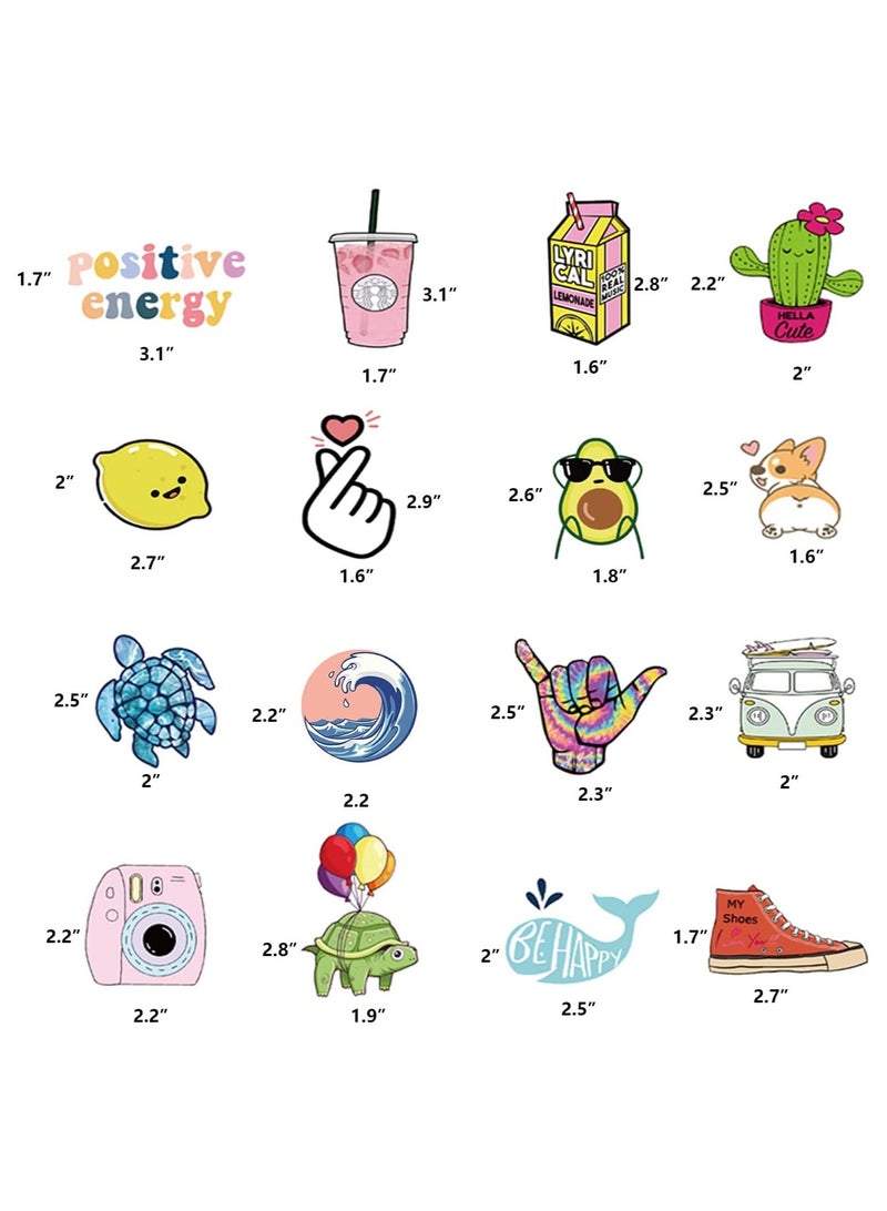 general Stickers for Water Bottles, 100 Pack/PCS Cute Vsco Vinyl Aesthetic Waterproof Stickers Laptop Hydroflask Skateboard Computer Stickers for Teens Kids Girls - Image 5