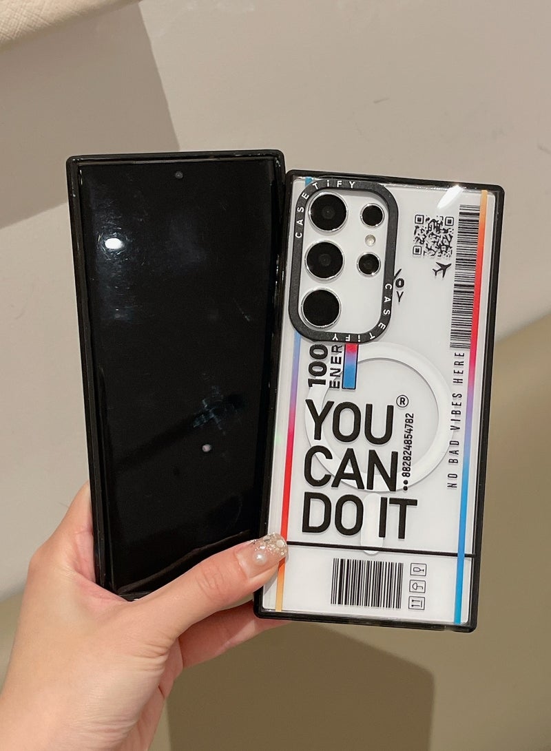 Casetify For Samsung Galaxy S24 Ultra Magnetic Phone Case Air Tickets Pattern Cover - Image 2