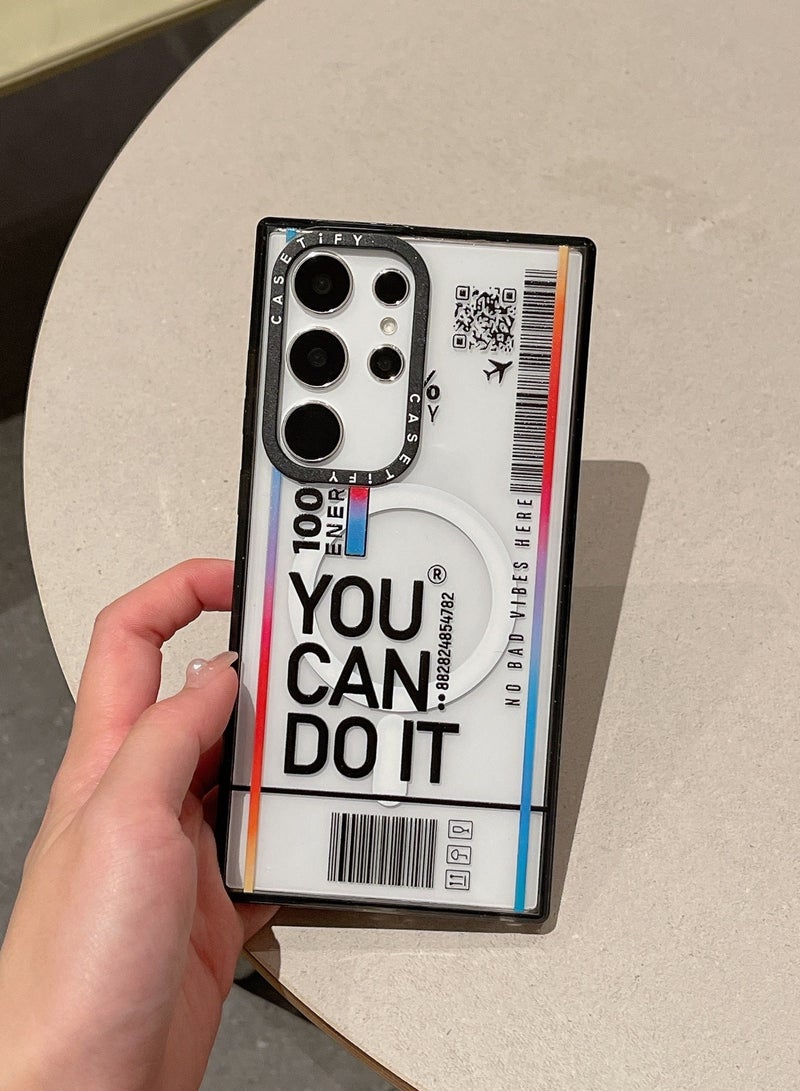 Casetify For Samsung Galaxy S24 Ultra Magnetic Phone Case Air Tickets Pattern Cover - Image 3