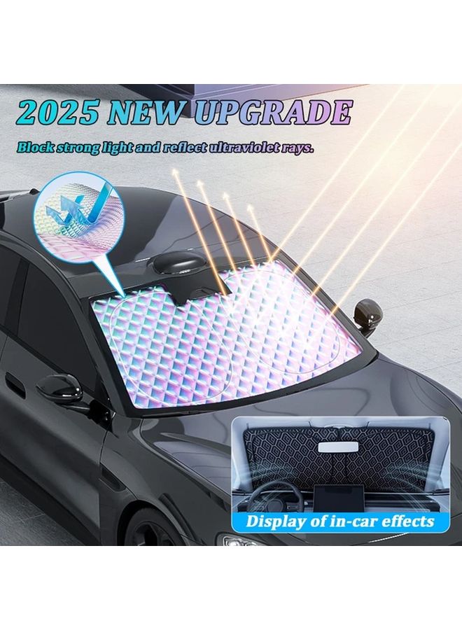 Car Sunshade Foldable Front Windshield Heat Insulation Cover Portable Easy Store - Image 4