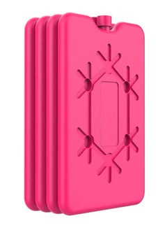 sokany 4 Pieces Ice Packs for Lunch Box, Reusable Ultra Thin Freezer Packs, Long Lasting for Coolers, Cooler Bag for Work, School, Picnic. Keep Food Fresh, Lightweight Design for Easy Carrying (Pink)  - Image 1