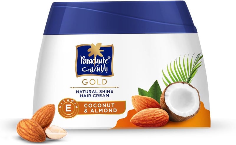 Parachute Gold Natural Shine Coconut & Almond Hair Cream - 140 ml - Image 2