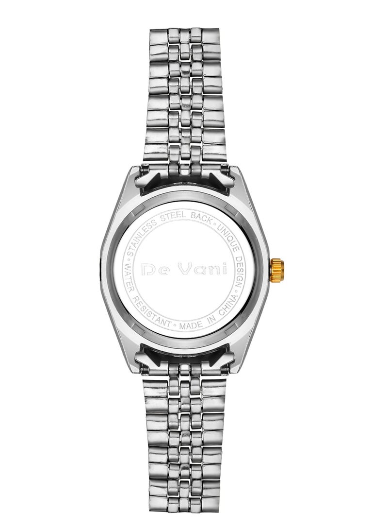 دي فاني ساعة يد للنساء من دي فاني أنالوج بعقارب ستانلس ستيل - Image 3