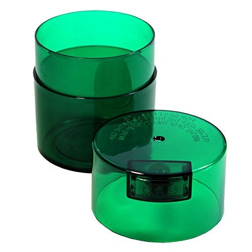 TIGHTPAC Tightvac - Premium Airtight Herb Storage Container - Holds ½ oz to 3 ounces - Keep Your Herbs and Dry Goods Fresh and Flavorful. Green Tint - Image 2