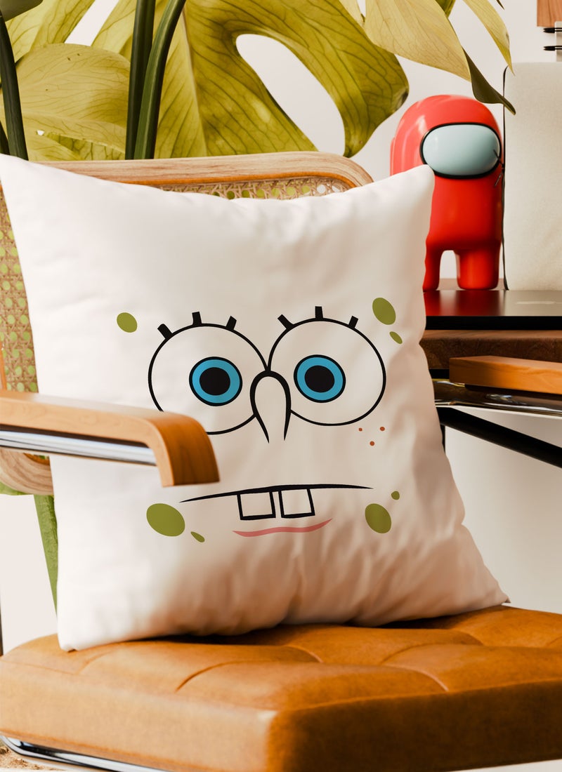 LOUD UNIVERSE Decorative Cushion Sad Spongebob Face Couch Cushion - Image 4