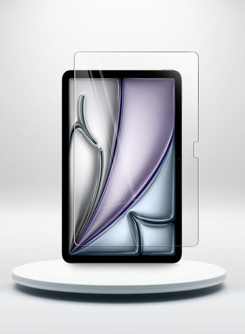 Techie واقي شاشة زجاجي مقوى عالي الدقة لجهاز Apple iPad Pro مقاس 13 بوصة M4 / iPad Air مقاس 13 بوصة (M2) 2024 - مضاد للانعكاس ومضاد للفقاعات وصلابة 9H 0.33 مم وحواف مستديرة وسهولة التركيب - Image 1