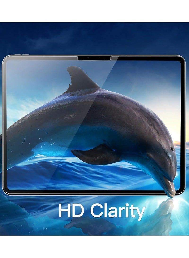 Techie واقي شاشة زجاجي مقوى عالي الدقة لجهاز Apple iPad Pro مقاس 13 بوصة M4 / iPad Air مقاس 13 بوصة (M2) 2024 - مضاد للانعكاس ومضاد للفقاعات وصلابة 9H 0.33 مم وحواف مستديرة وسهولة التركيب - Image 5